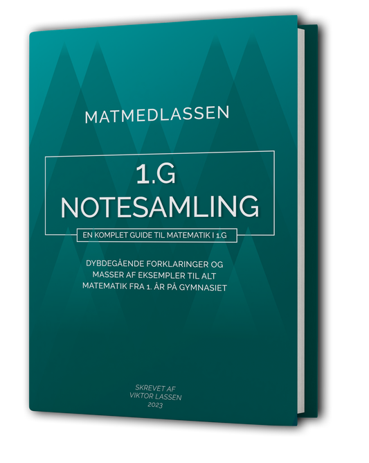 Matematik Notesamling - 1.G (FYSISK BOG)